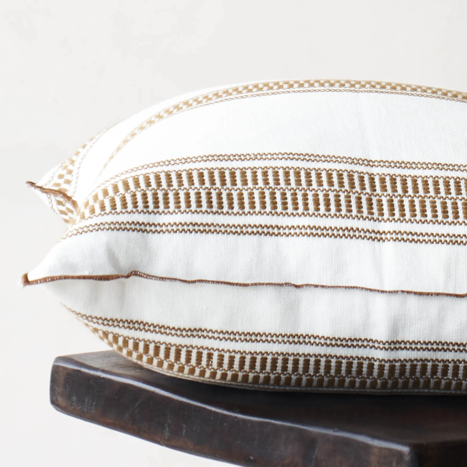 Rayure Cushion | Canvas - Havane (65 x 65cm) - Image 2