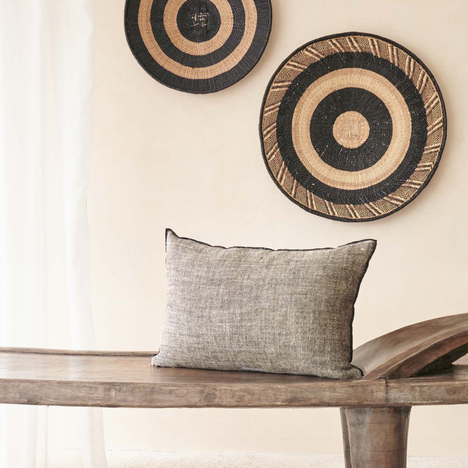Rustique Cushion | Canvas - Chinée Naturel - Image 3