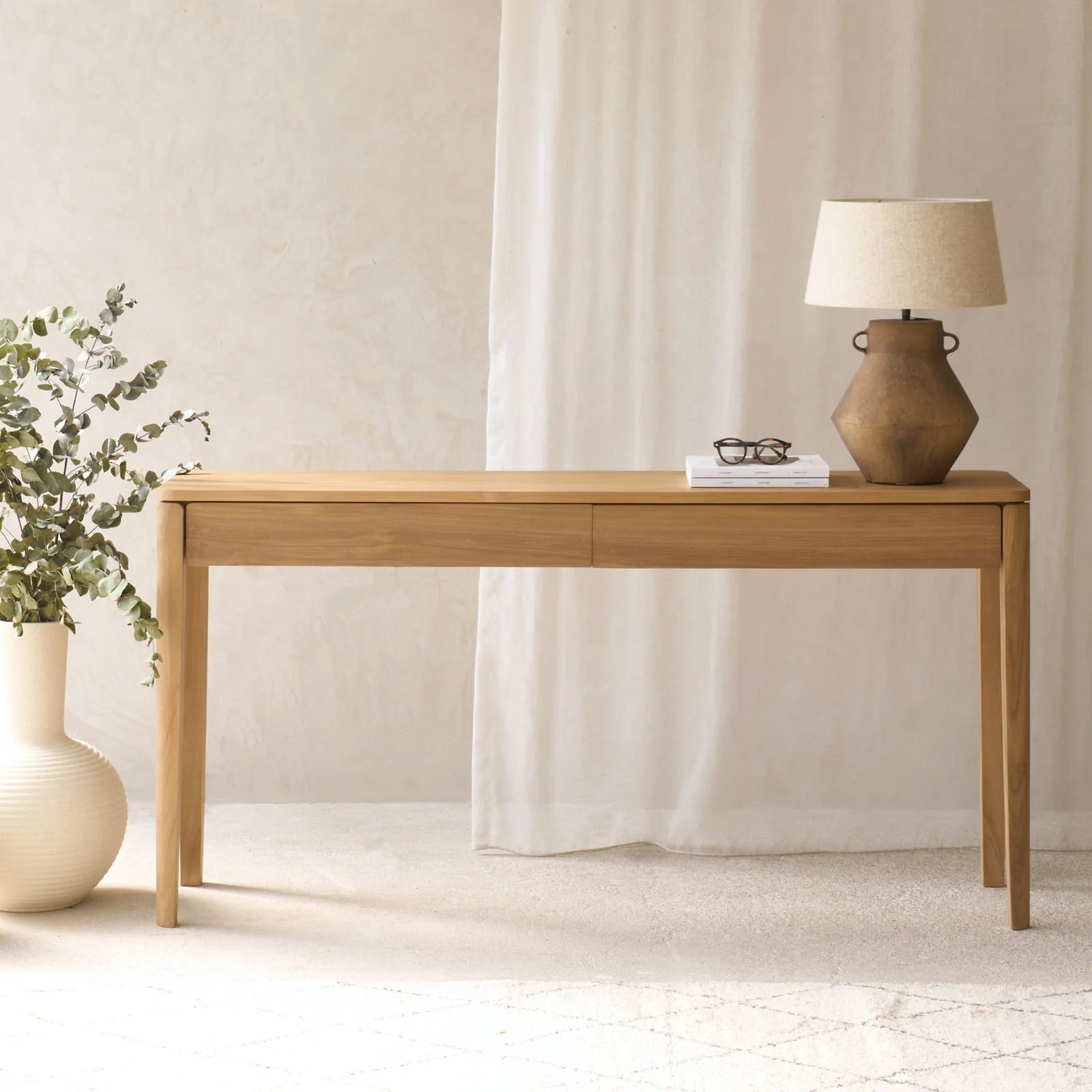 Dolce Console Table with Drawers | Teak (150cm)