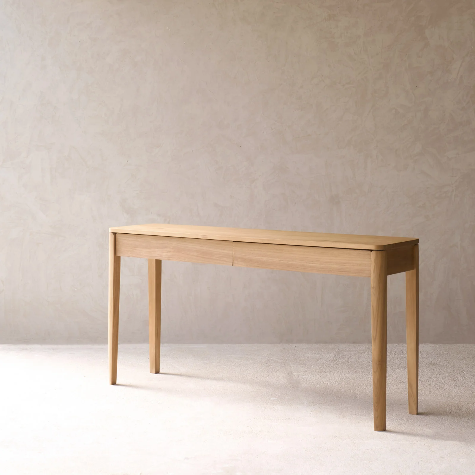 Dolce Console Table with Drawers | Teak (150cm) - Image 4
