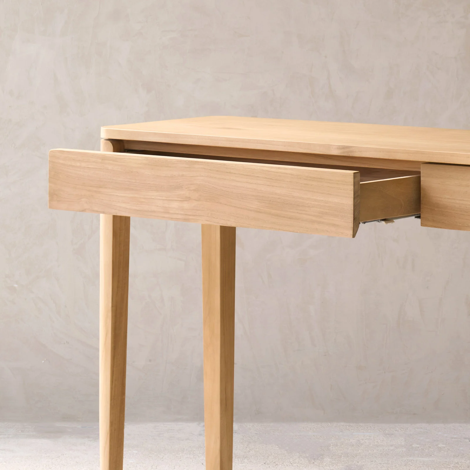 Dolce Console Table with Drawers | Teak (150cm) - Image 7