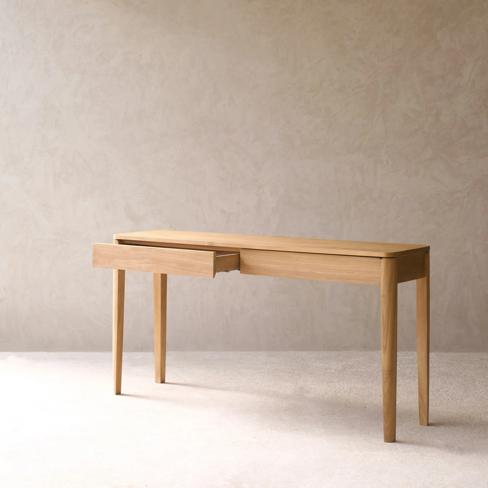 Dolce Console Table with Drawers | Teak (150cm) - Image 8