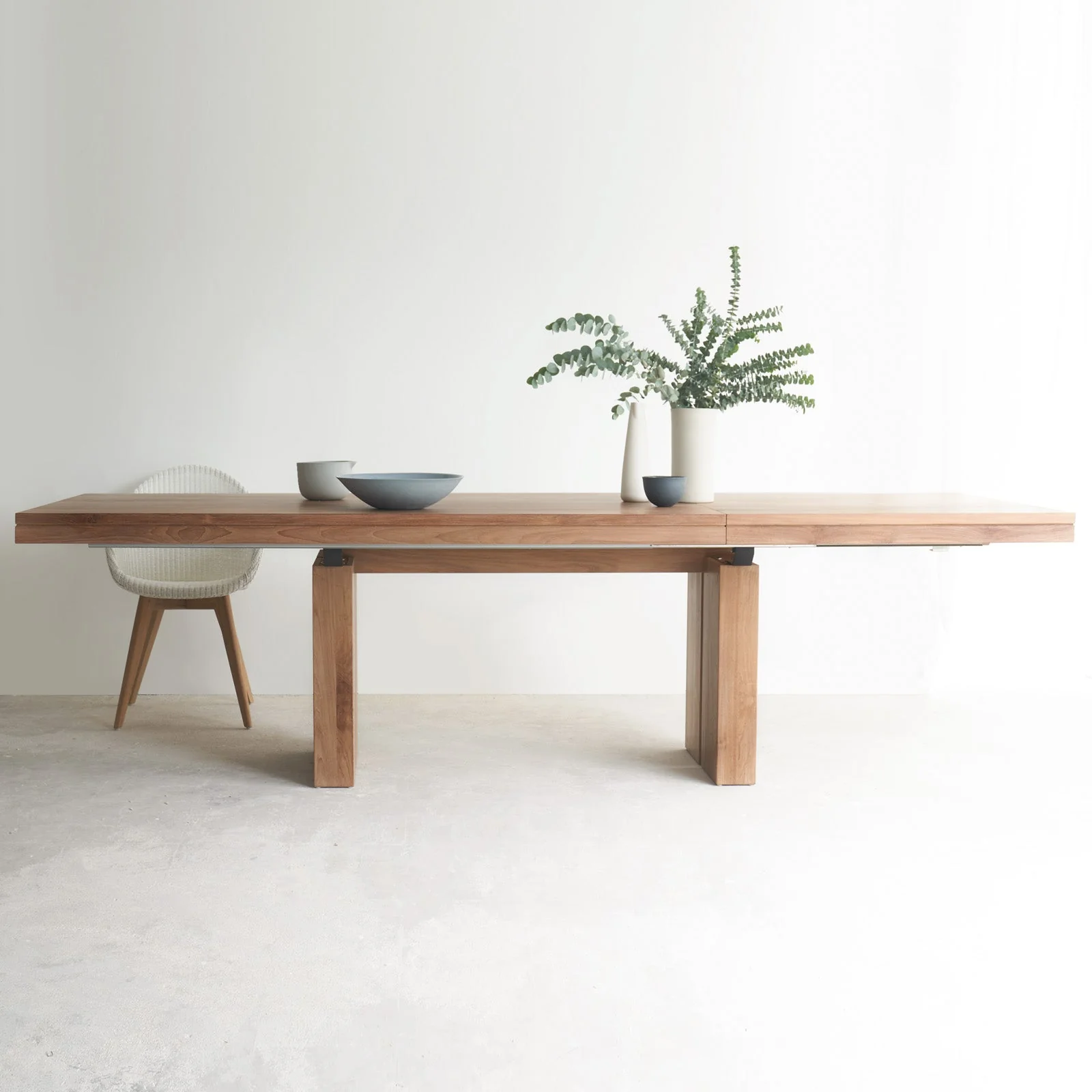 Double Extendable Dining Table | Teak - Image 3