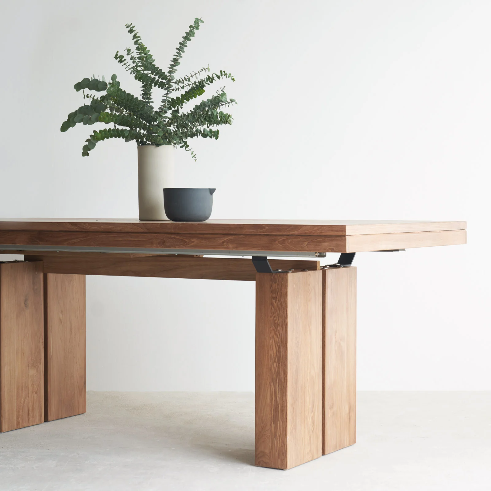 Double Extendable Dining Table | Teak - Image 4