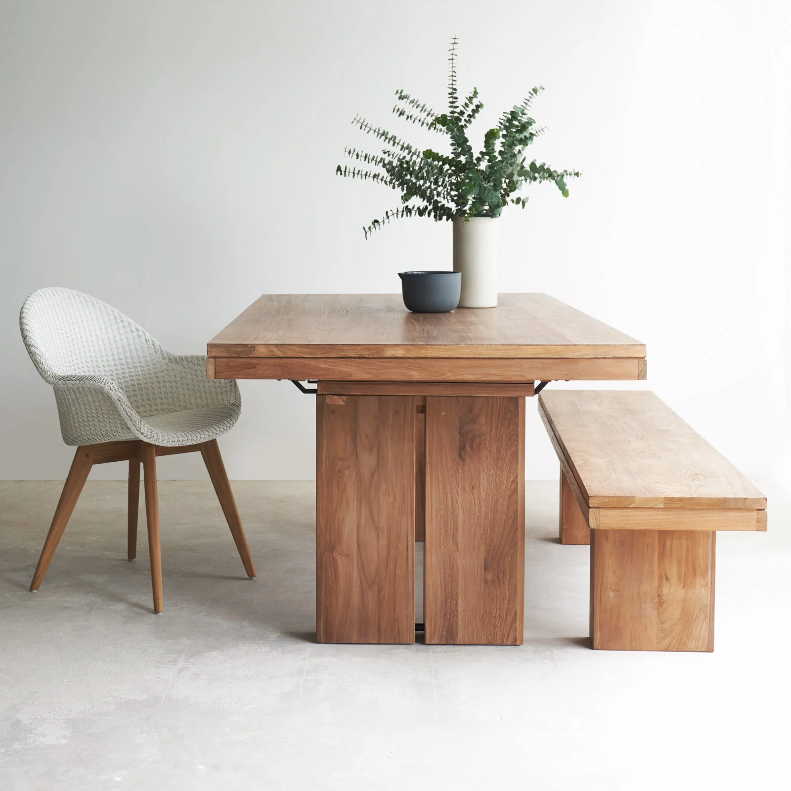Double Extendable Dining Table | Teak - Image 6