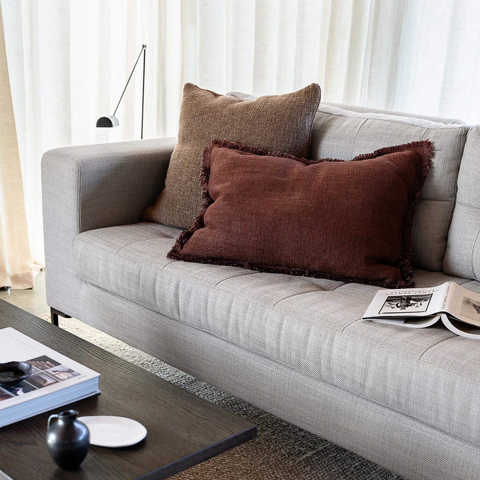 Dover Cushion | Brick (40 x 60cm) - Image 3