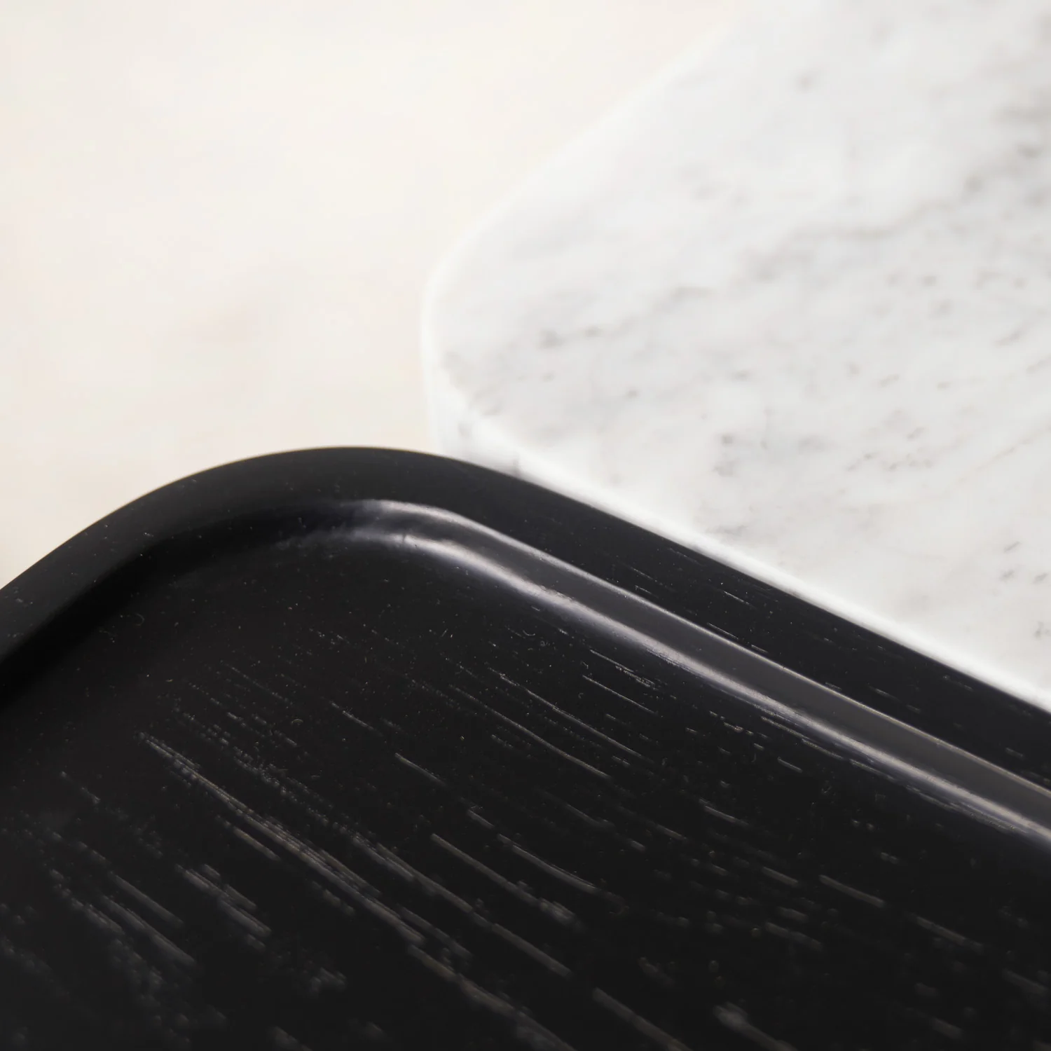 Duo Coffee Table | Marble & Oak - Image 15