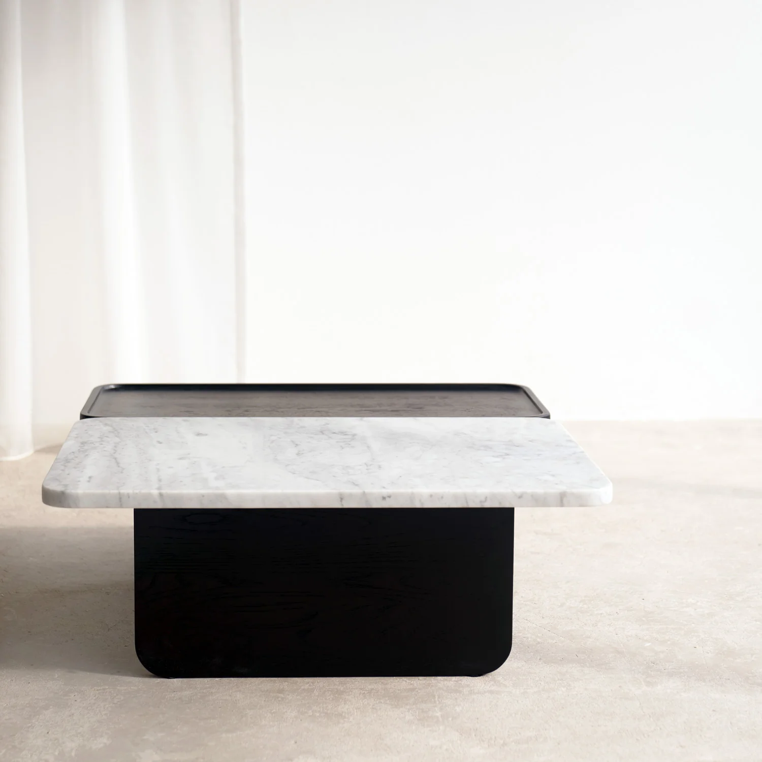 Duo Coffee Table | Marble & Oak - Image 16