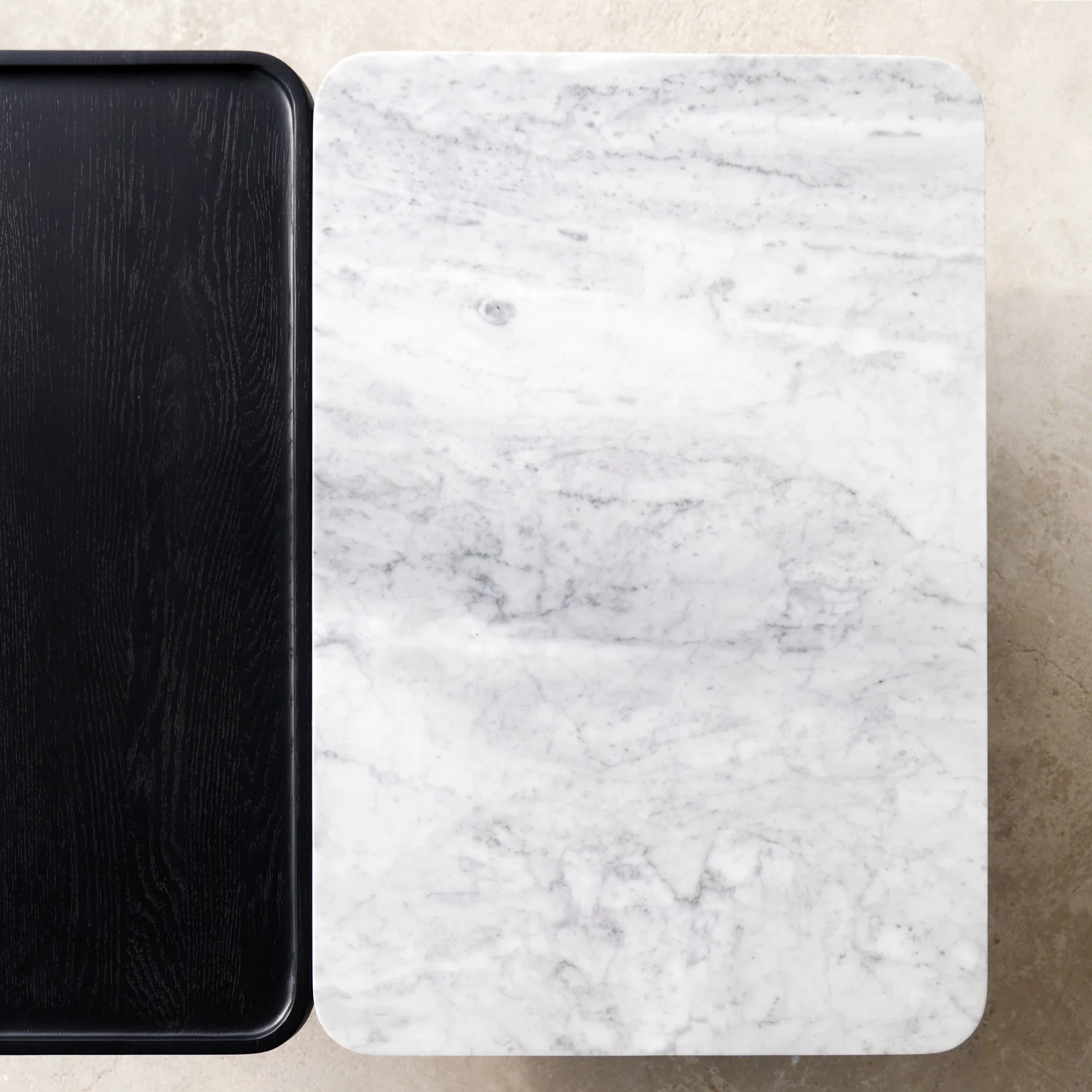 Duo Coffee Table | Marble & Oak - Image 17
