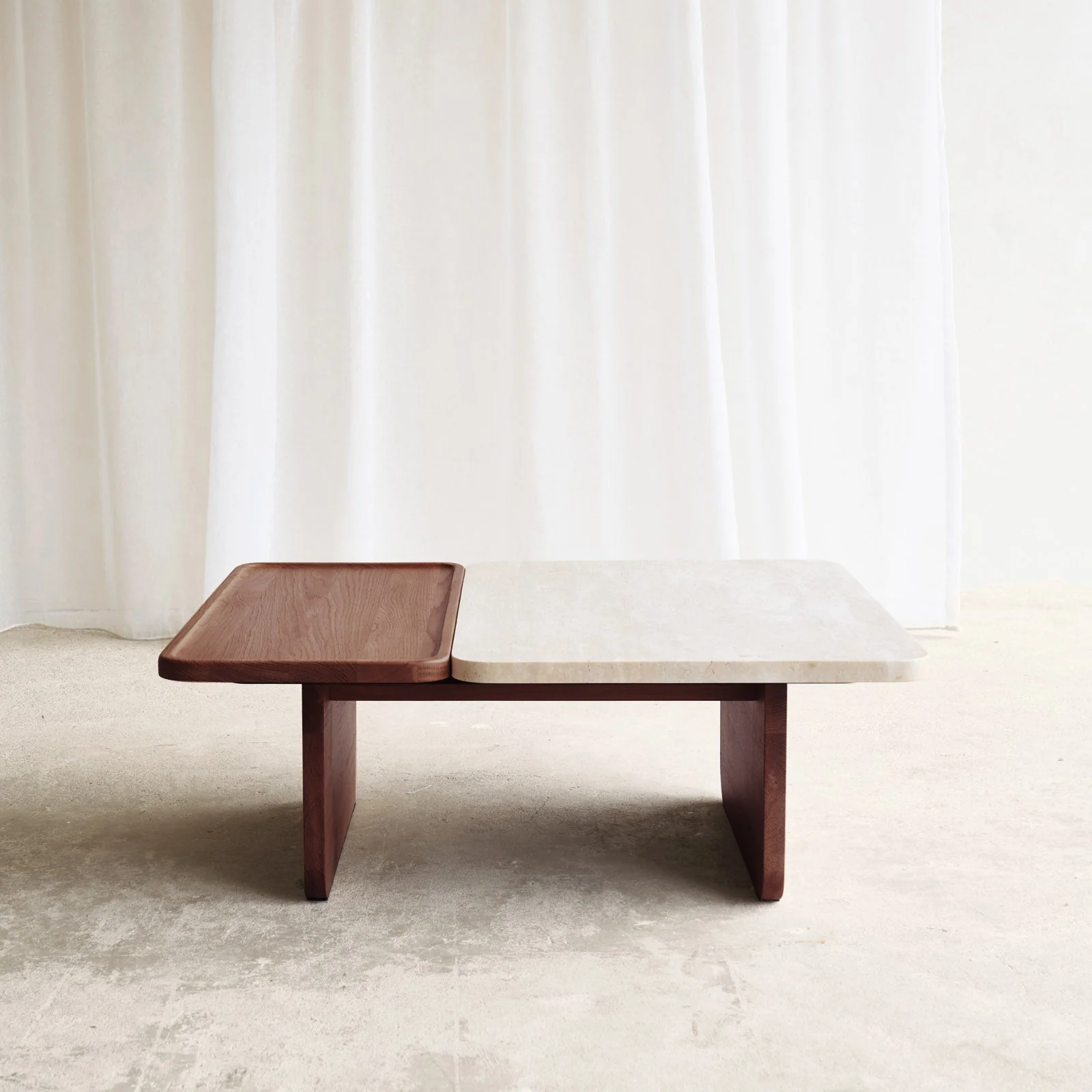 Duo Coffee Table | Travertine - Bespoke - Image 3