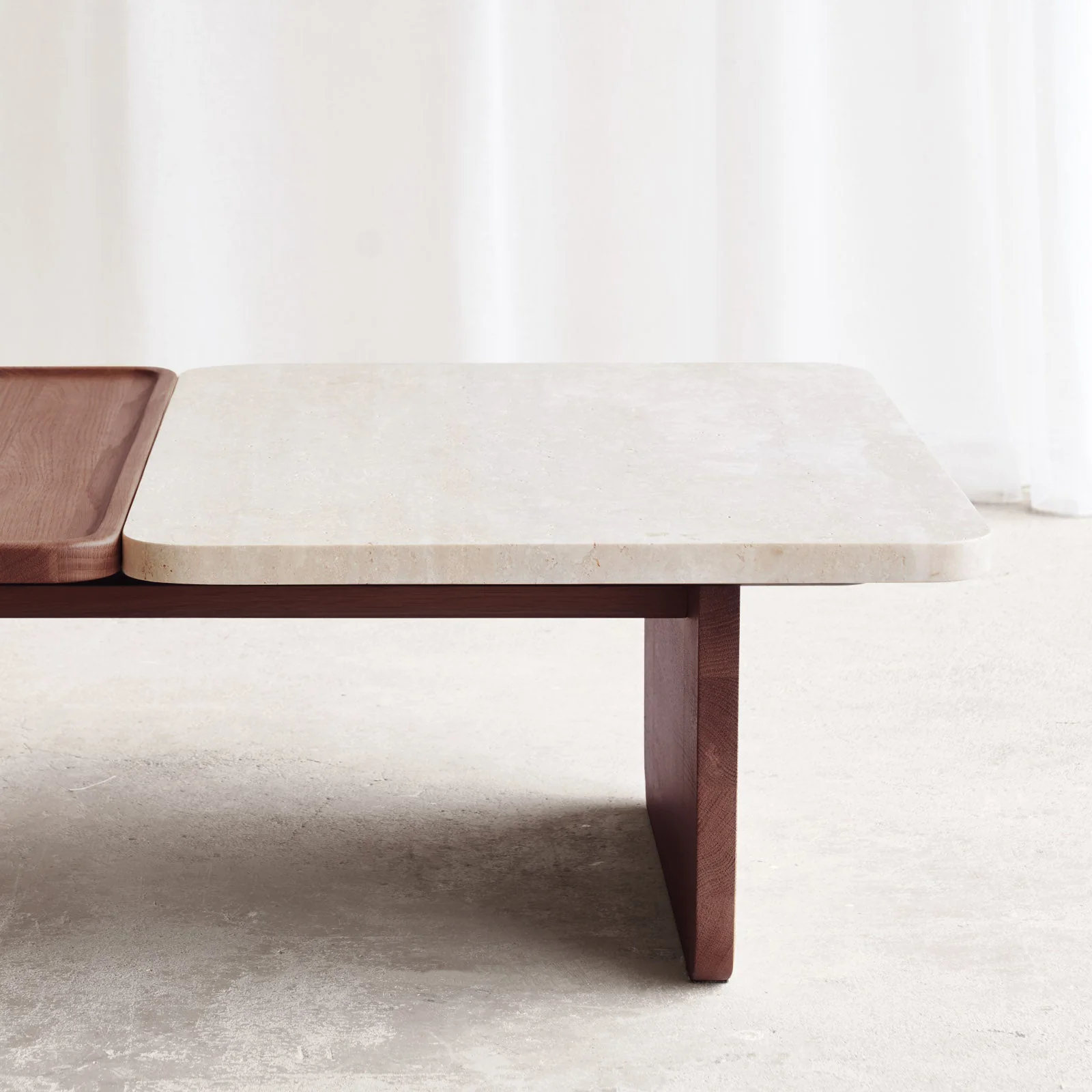 Duo Coffee Table | Travertine - Bespoke - Image 5