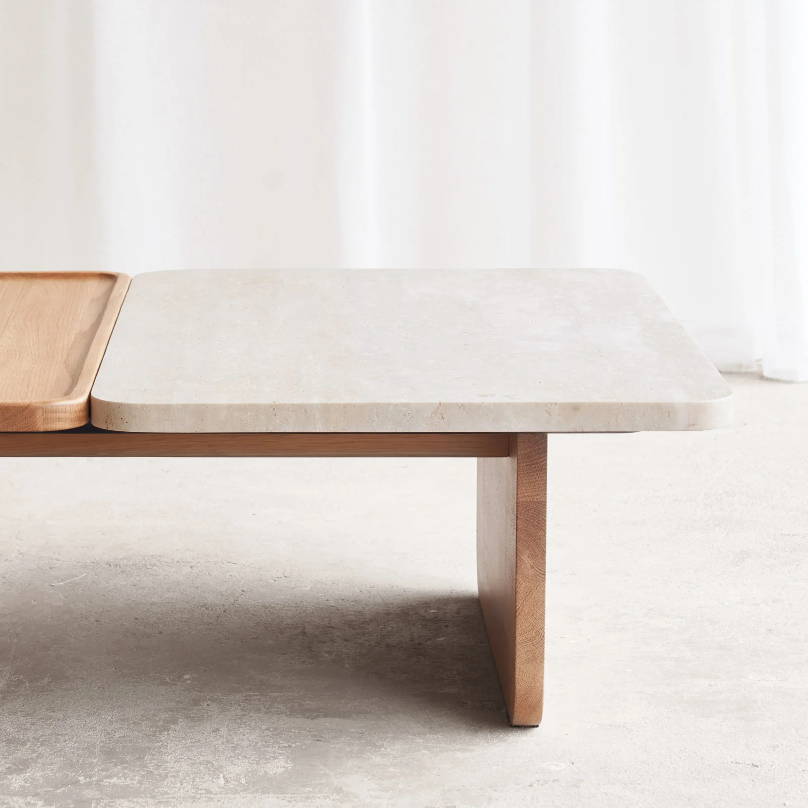 Duo Coffee Table | Travertine - Bespoke - Image 7