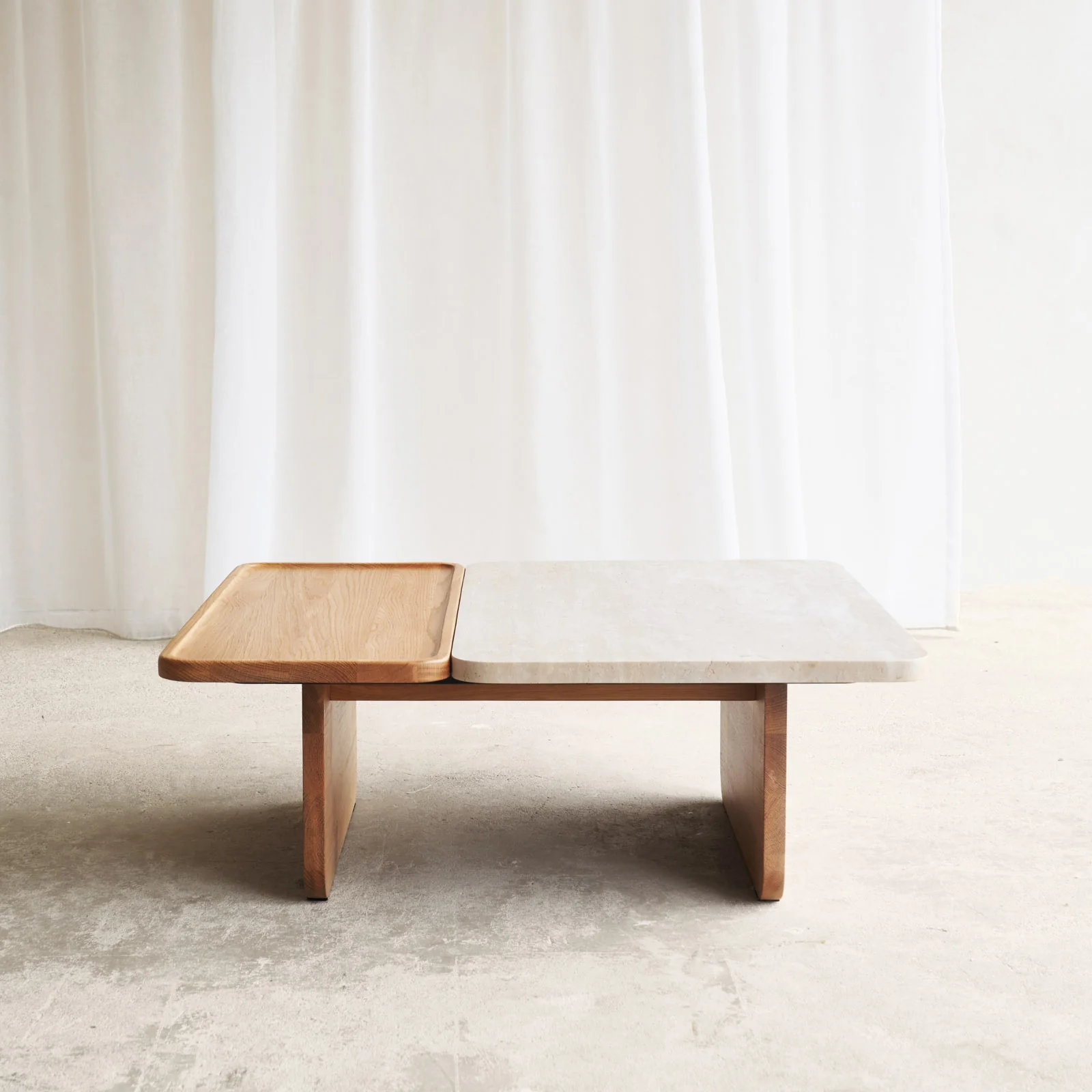 Duo Coffee Table | Travertine - Bespoke - Image 9