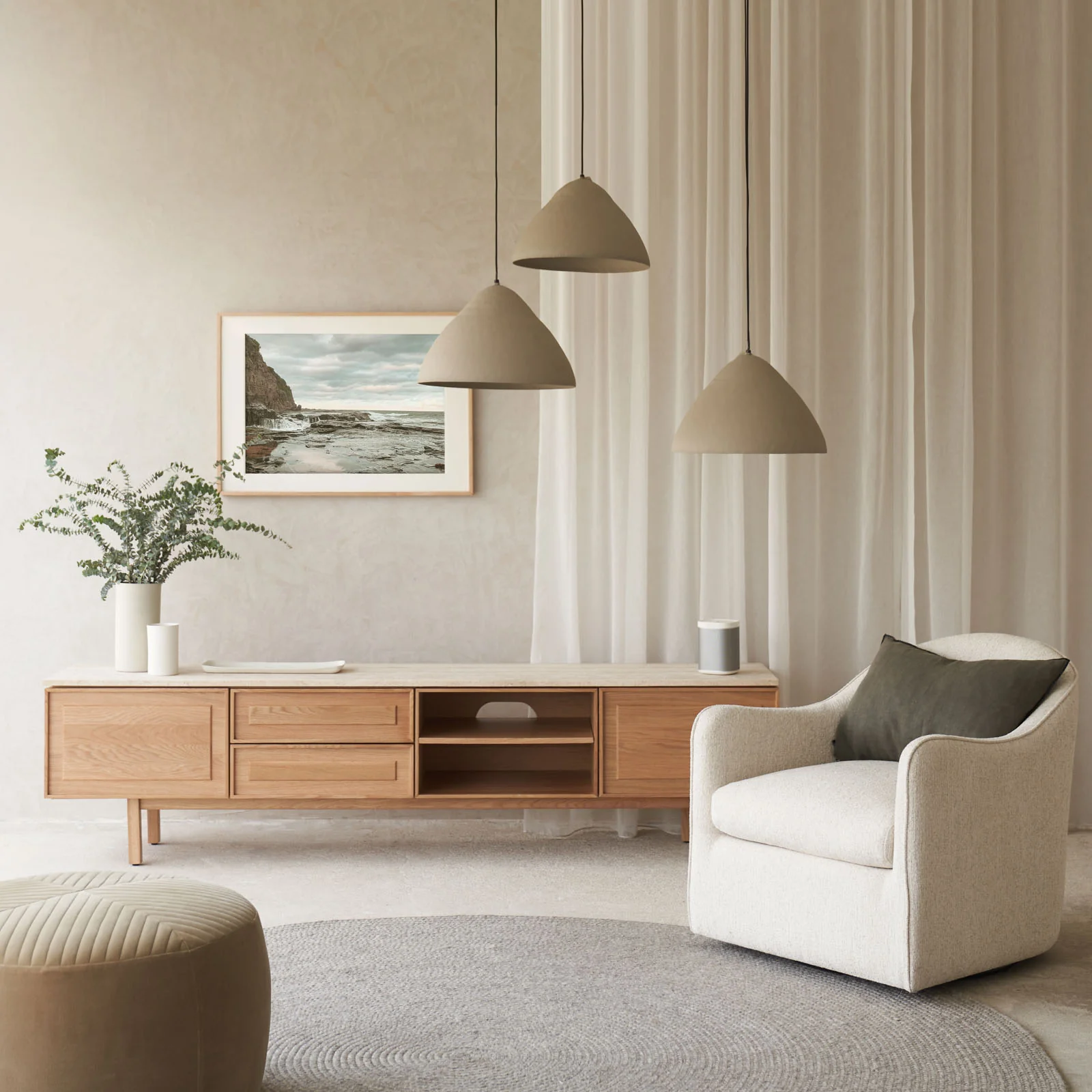 Elimo Hanging Lamp | Light Grey - Image 5