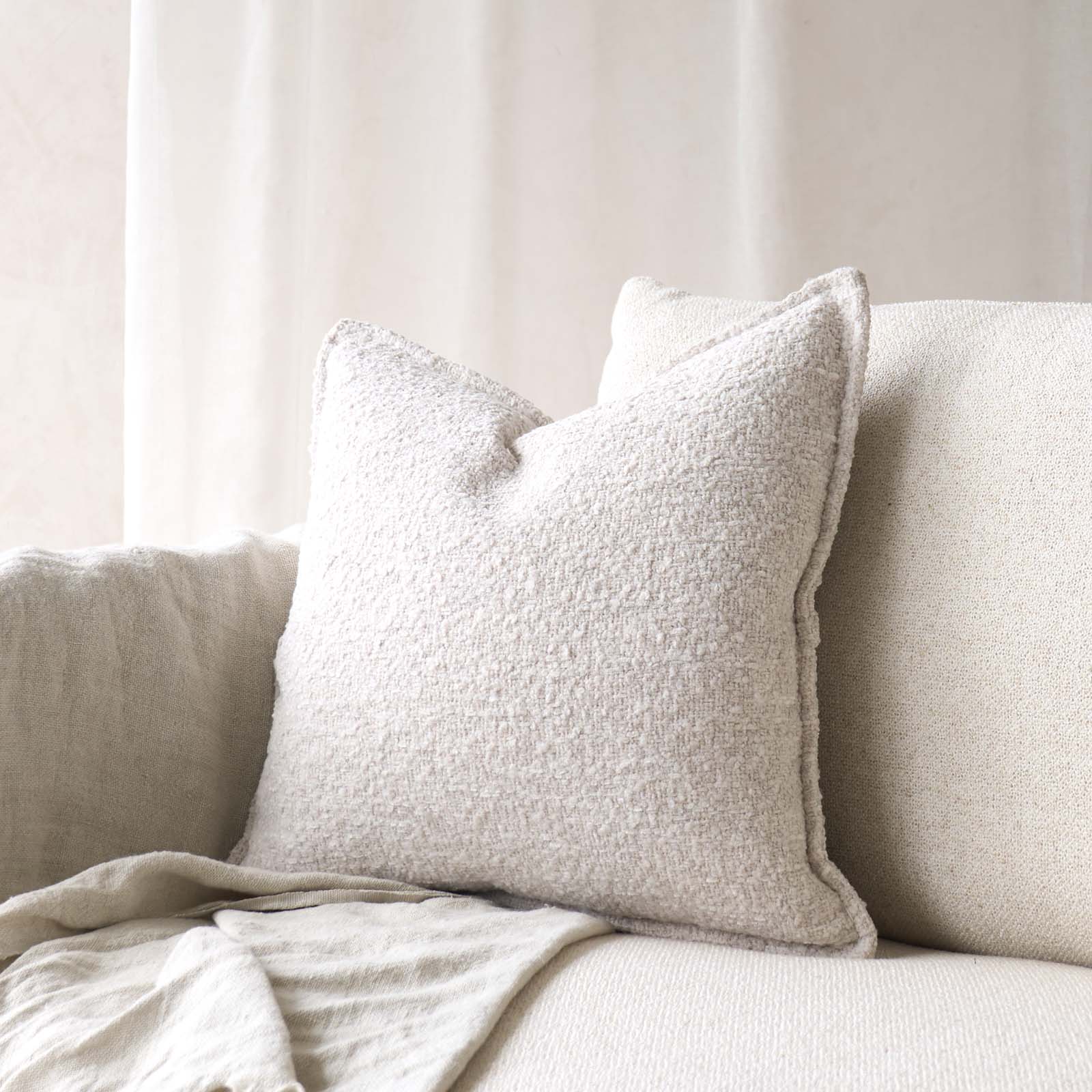 Textured Fabric Cushion | Arctic - Image 2