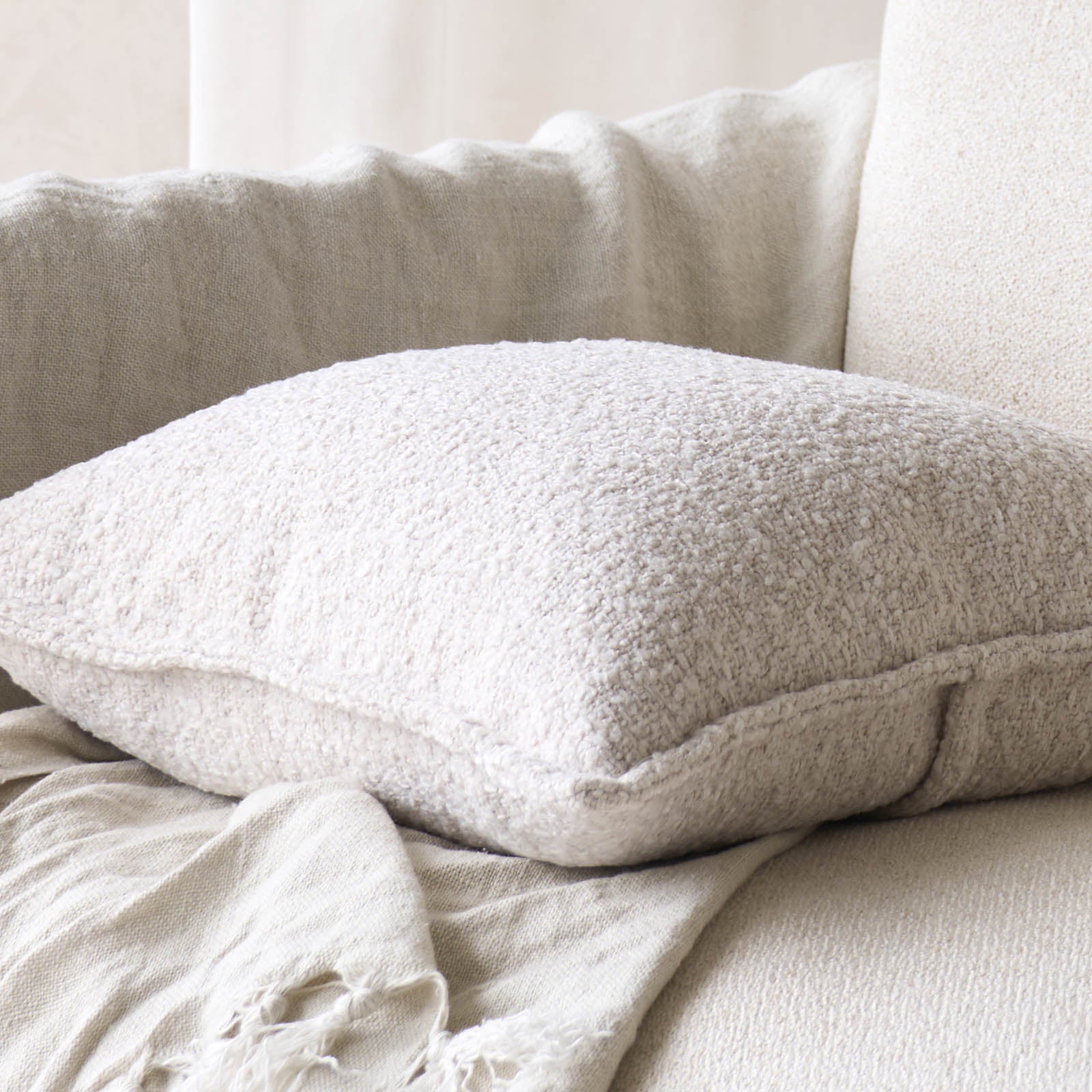 Textured Fabric Cushion | Arctic - Image 3