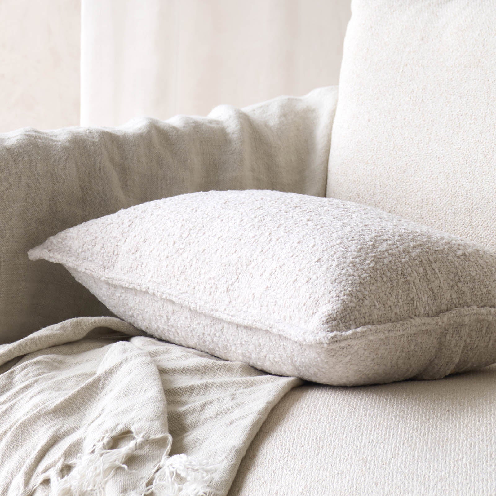 Textured Fabric Cushion | Arctic - Image 5