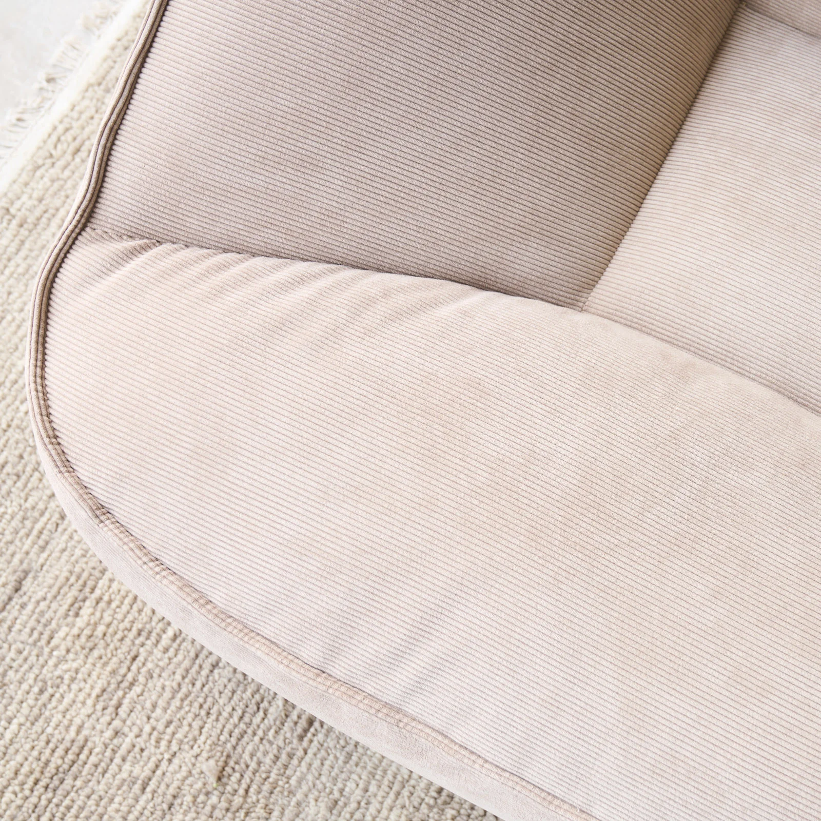Facette Modular Corner Fabric Sofa | Ammonite (297cm) - Image 3