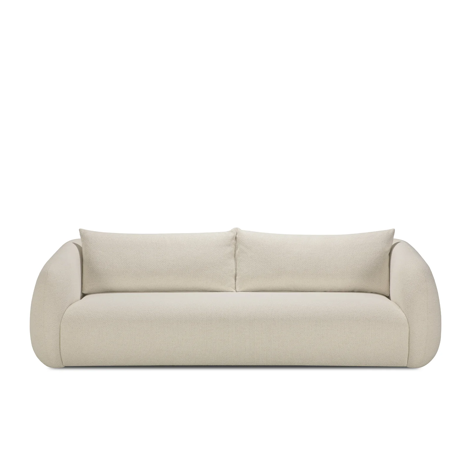 Figur Fabric Sofa | 3 Seater - Chalk - Image 2