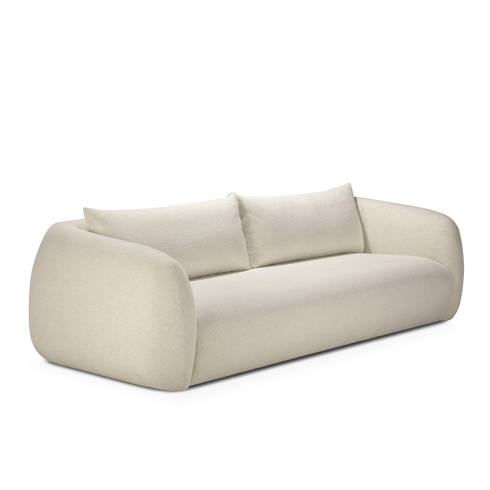 Figur Fabric Sofa | 3 Seater - Chalk - Image 3