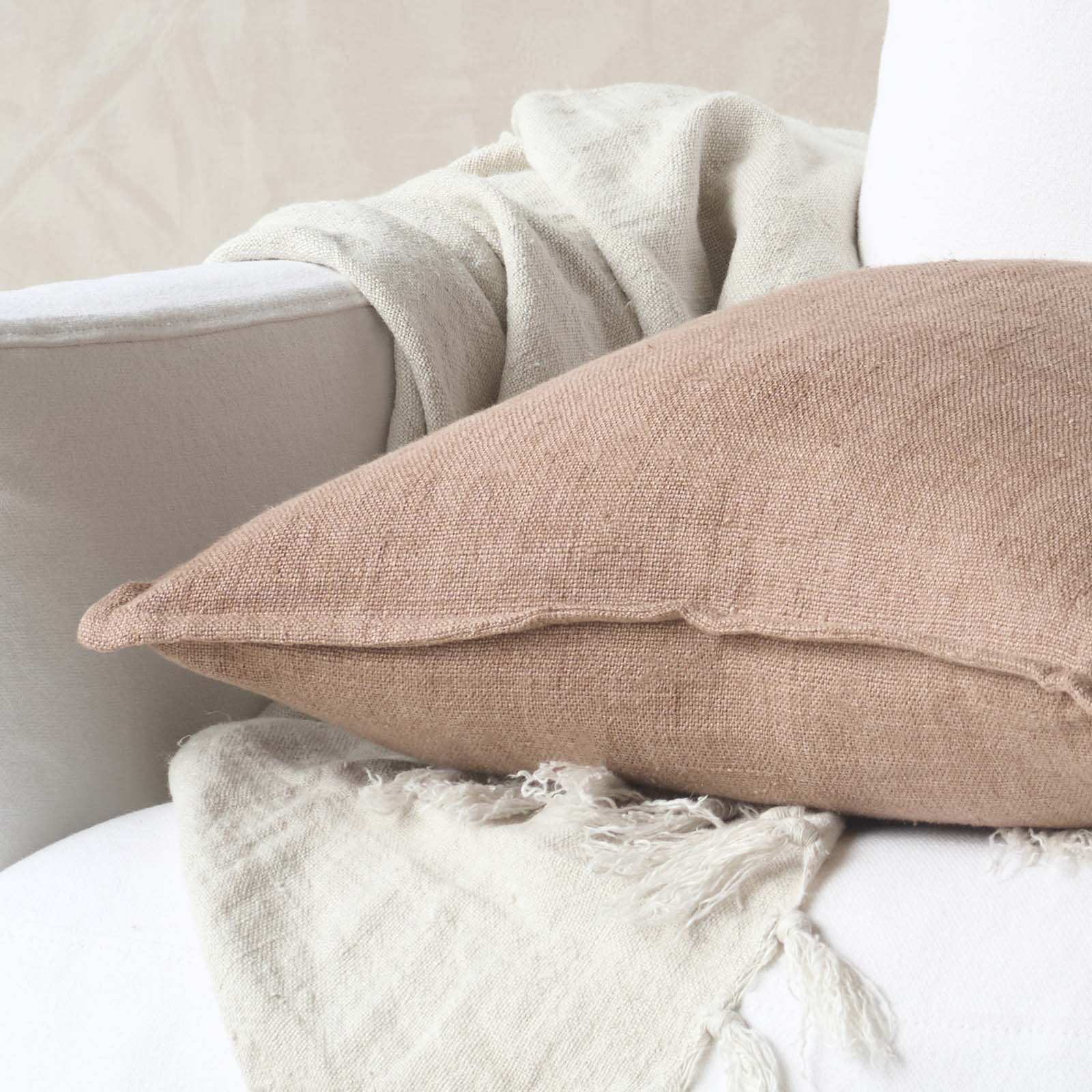 Flaxmill Cushion | Clay (50 x 50cm) - Image 3