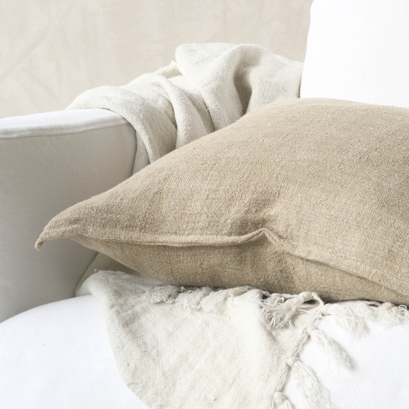 Flaxmill Cushion | Doeskin (50 x 50cm) - Image 3