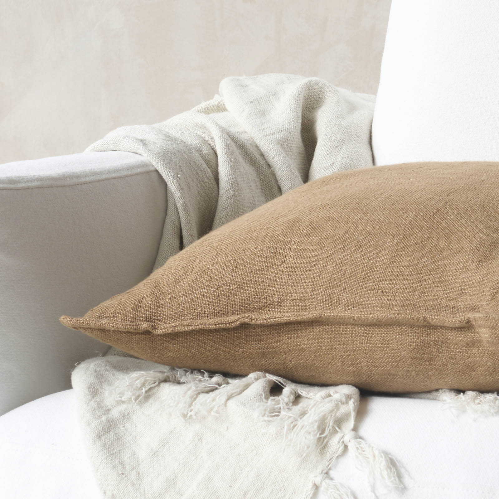 Flaxmill Cushion | Fenugreek (50 x 50cm) - Image 3