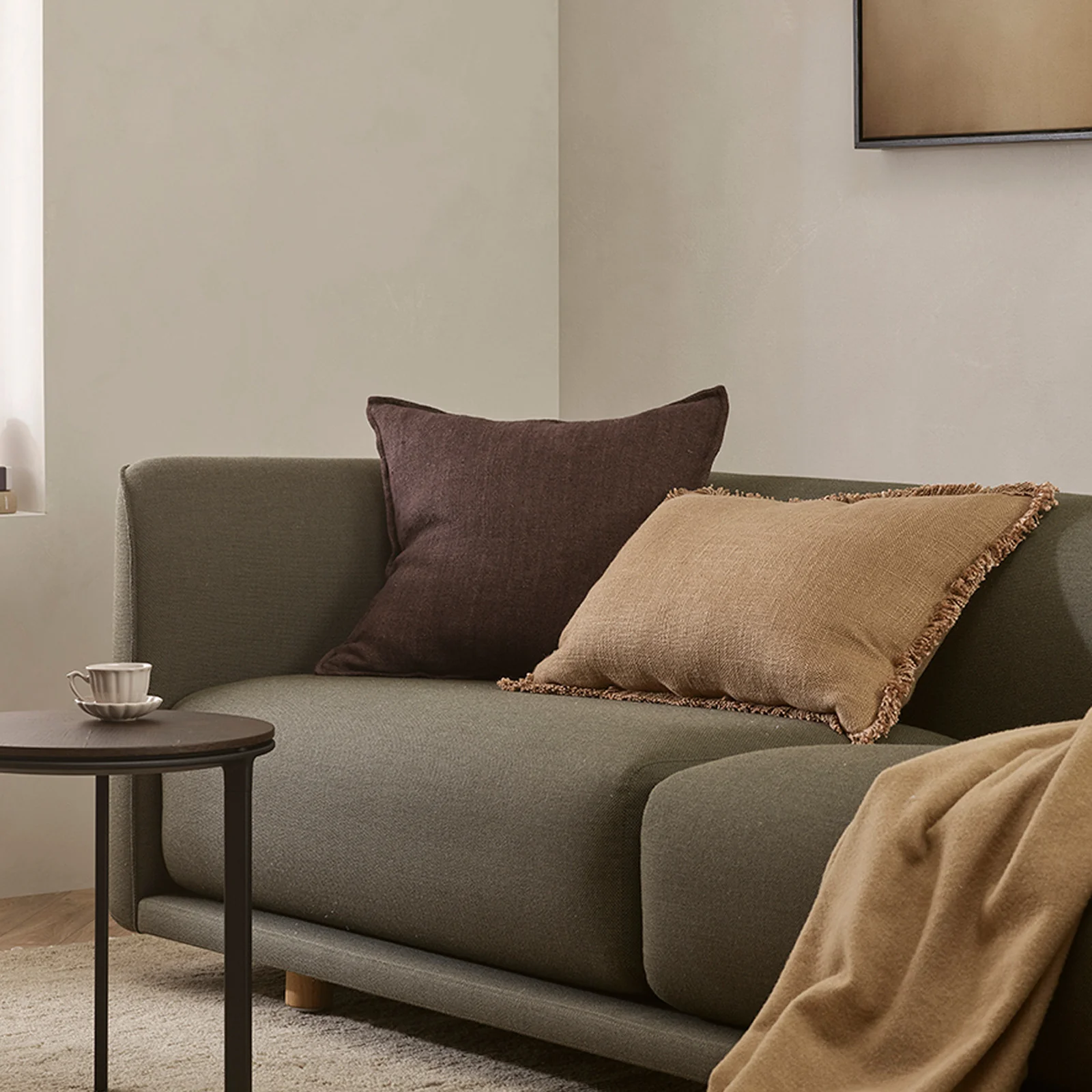 Flaxmill Cushion | Mahogany (50 x 50cm) - Image 3