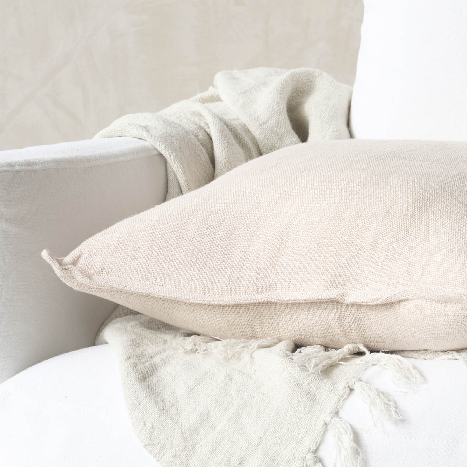 Flaxmill Cushion | Nude (50 x 50cm) - Image 3