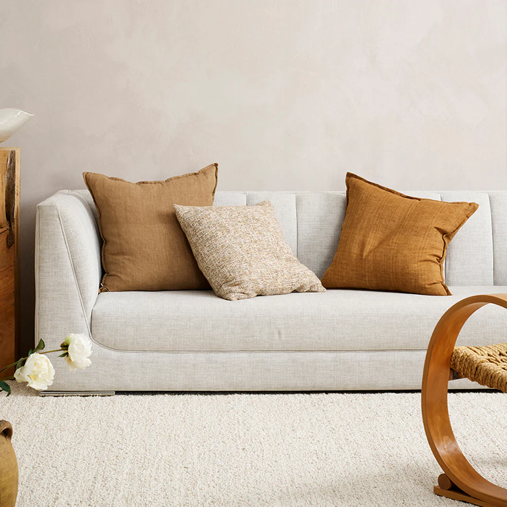 Flaxmill Cushion | Nutmeg (50 x 50cm) - Image 4