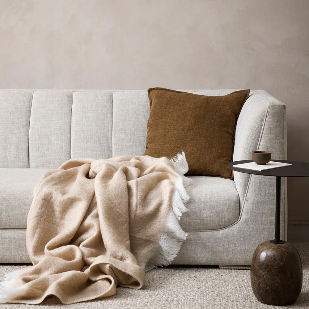 Flaxmill Cushion | Pecan (50 x 50cm) - Image 4