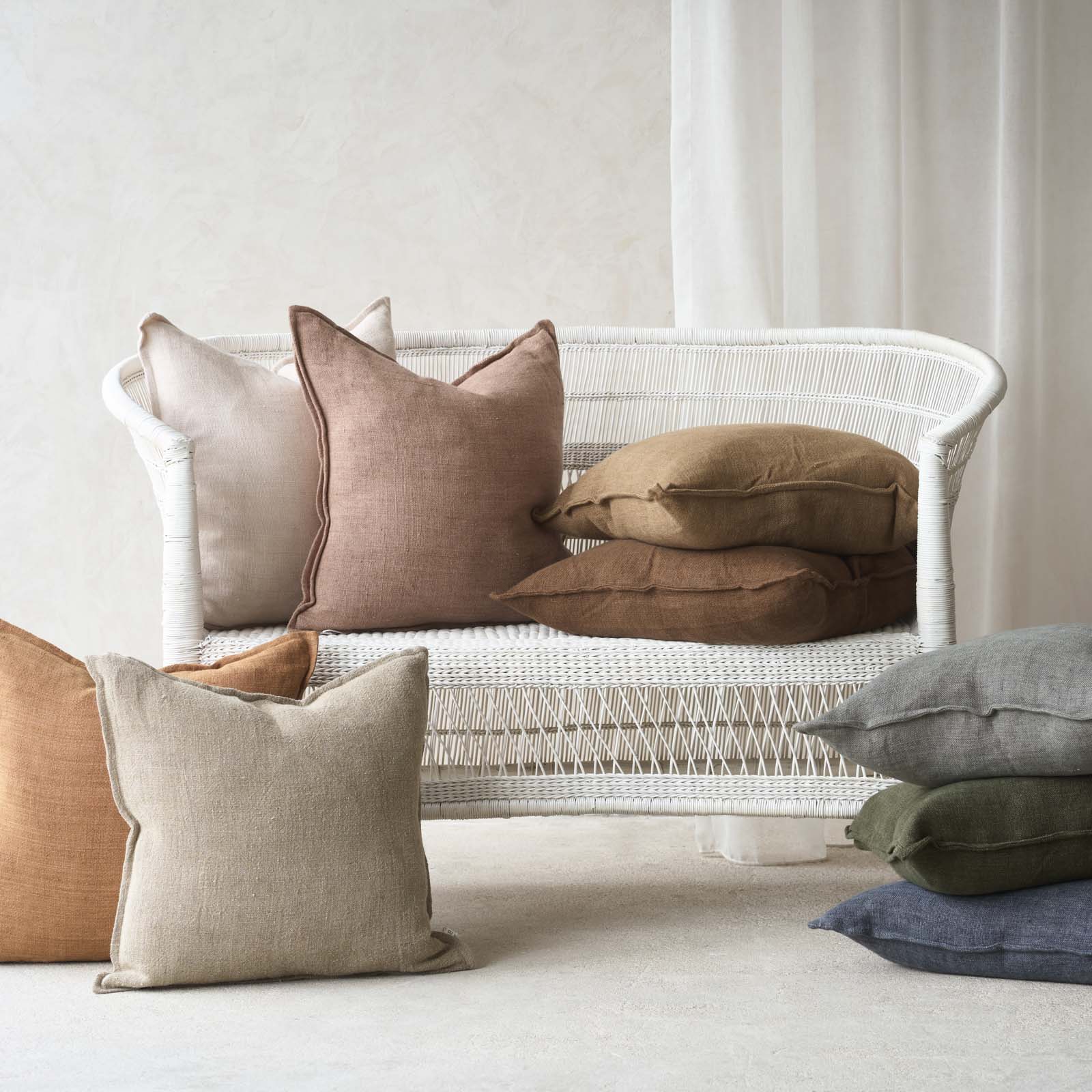 Flaxmill Cushion | Sage (50 x 50cm) - Image 6
