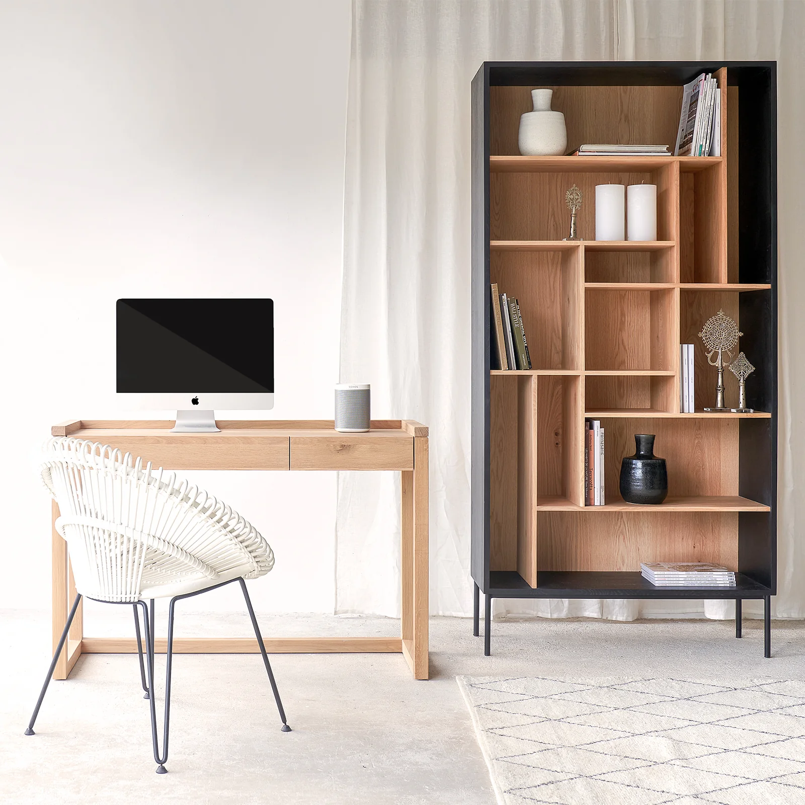 Frame PC Desk | Oak (120cm) - Image 4