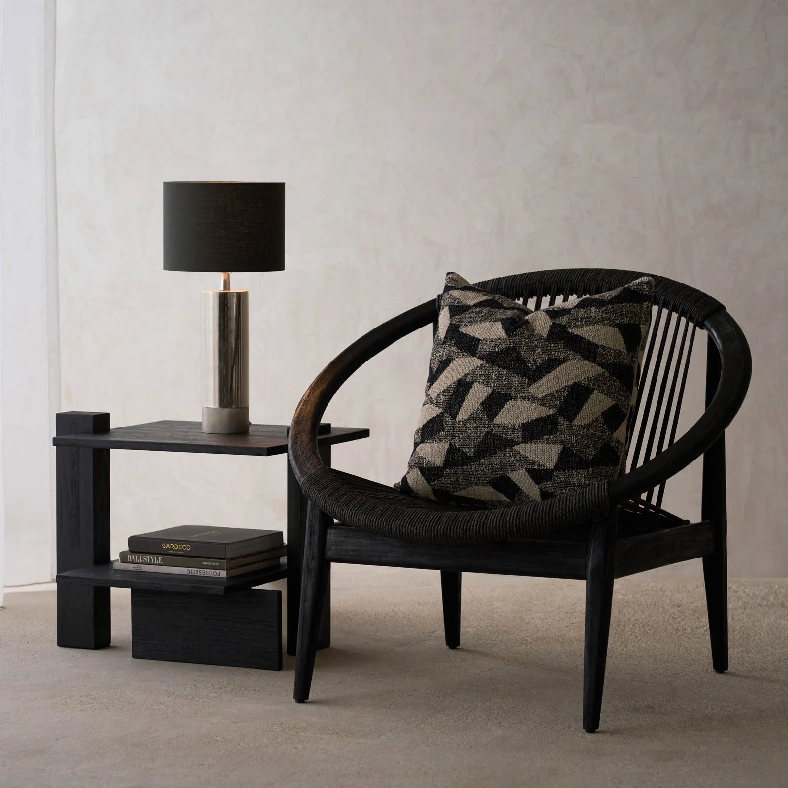 Frida Outdoor Lounge Chair | Black - Image 3