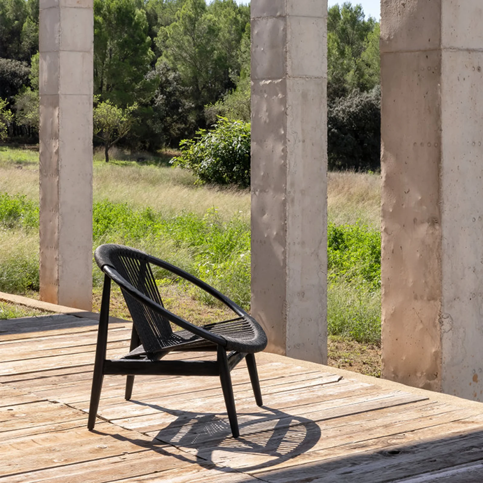 Frida Outdoor Lounge Chair | Black - Image 6