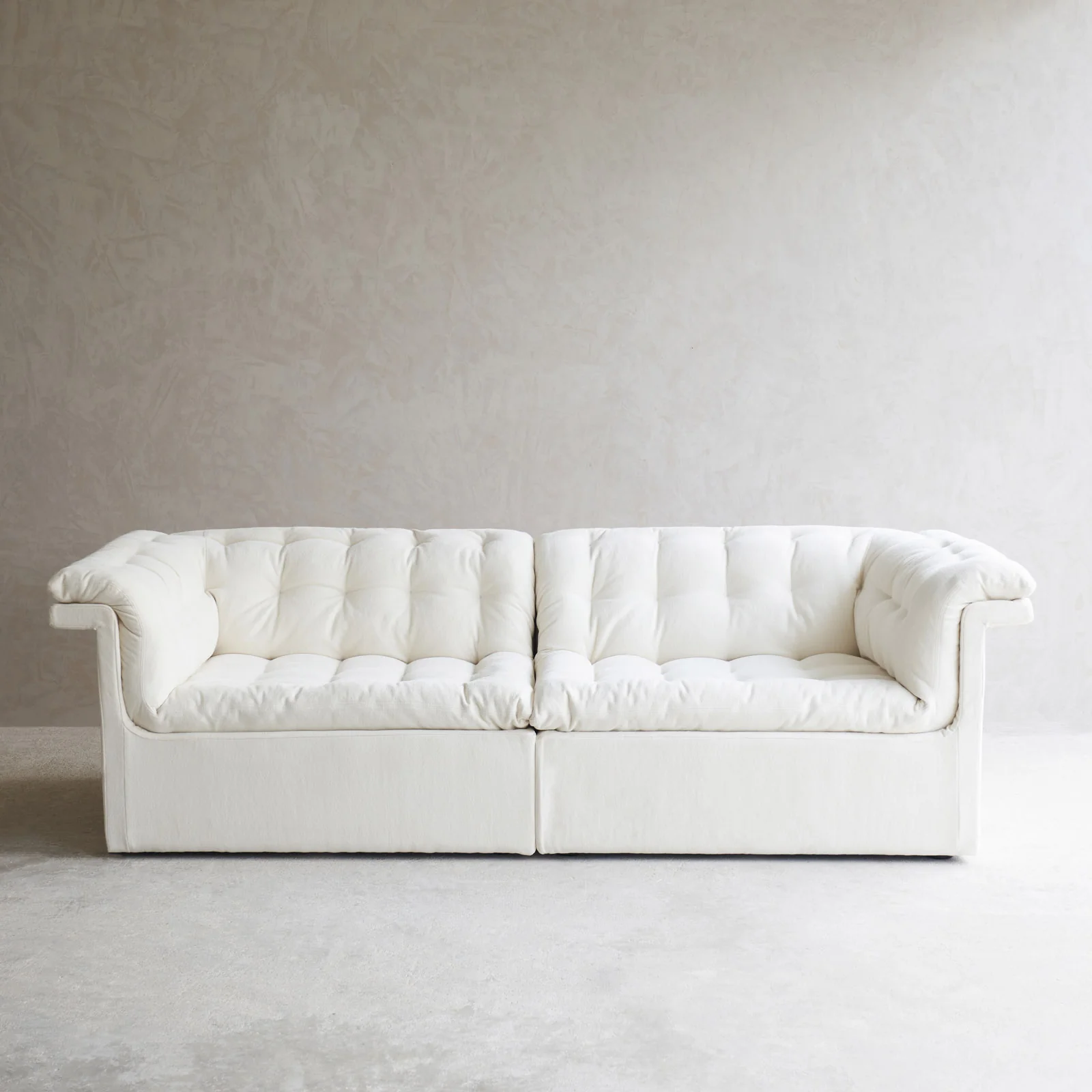 Furrow Modular Fabric Sofa | Blanc (226cm) - Image 3