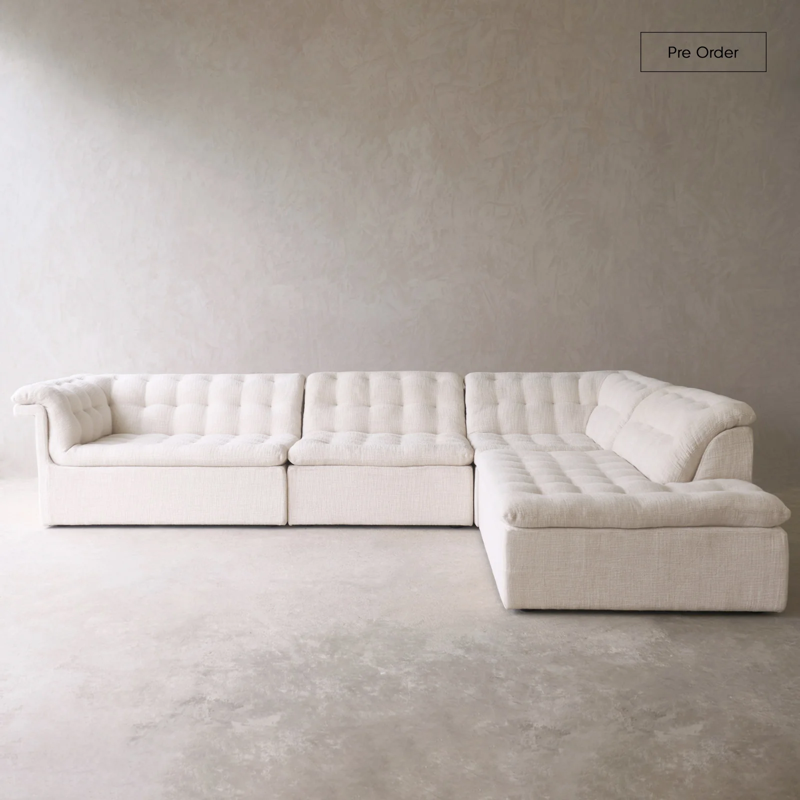 Furrow Full Modular Sofa | Bespoke Fabric & Leather (318cm)