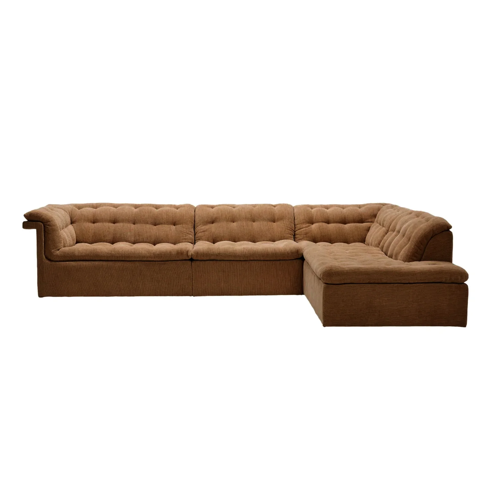 Furrow Full Modular Sofa | Bespoke Fabric & Leather (318cm) - Image 3