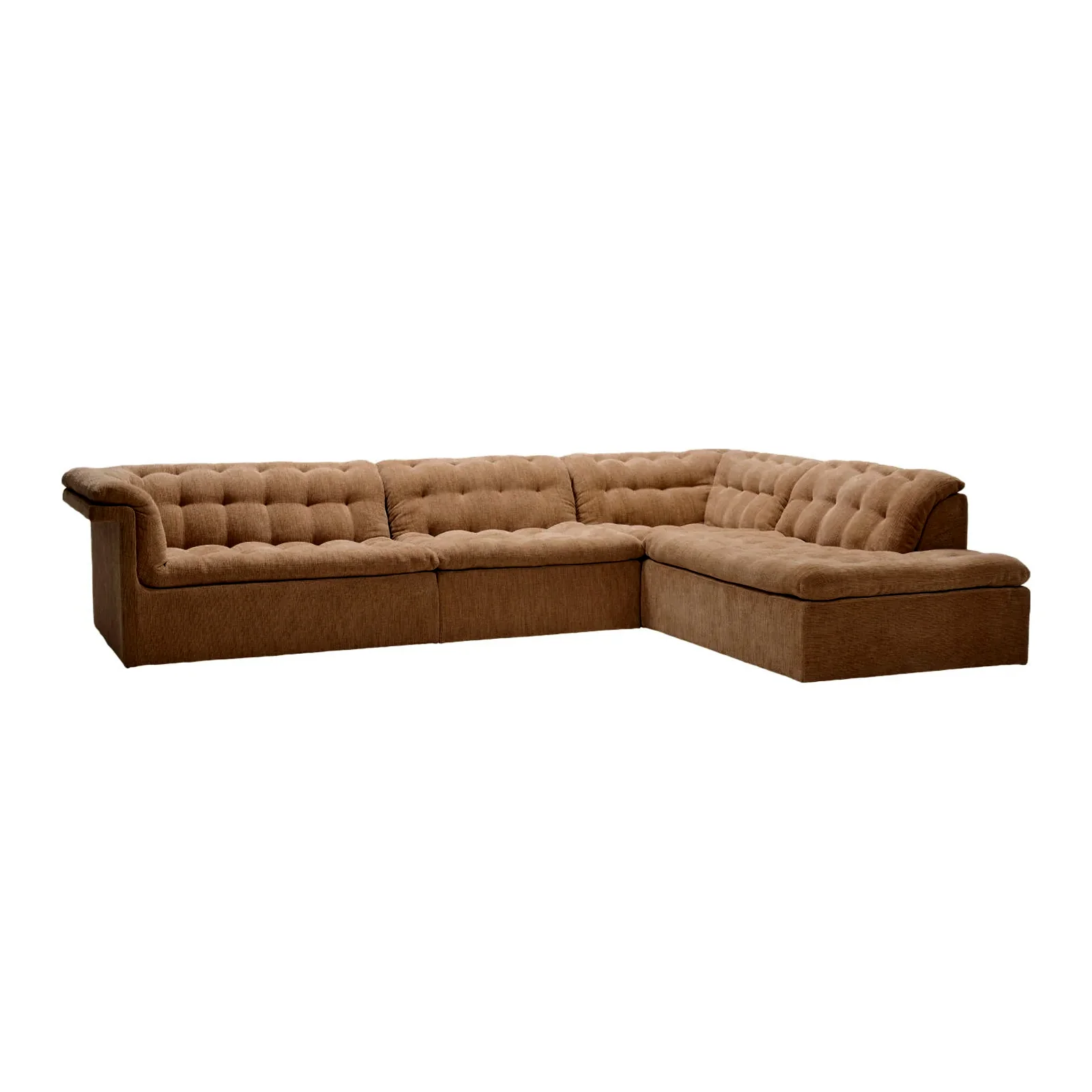 Furrow Full Modular Sofa | Bespoke Fabric & Leather (318cm) - Image 4