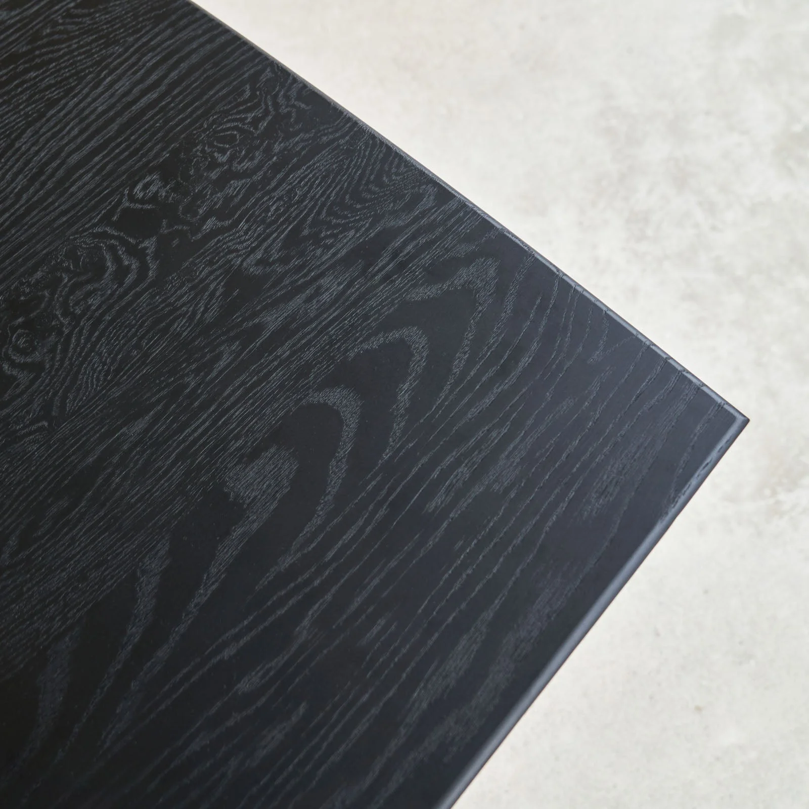Geometric Dining Table | Oak - Black - Image 2