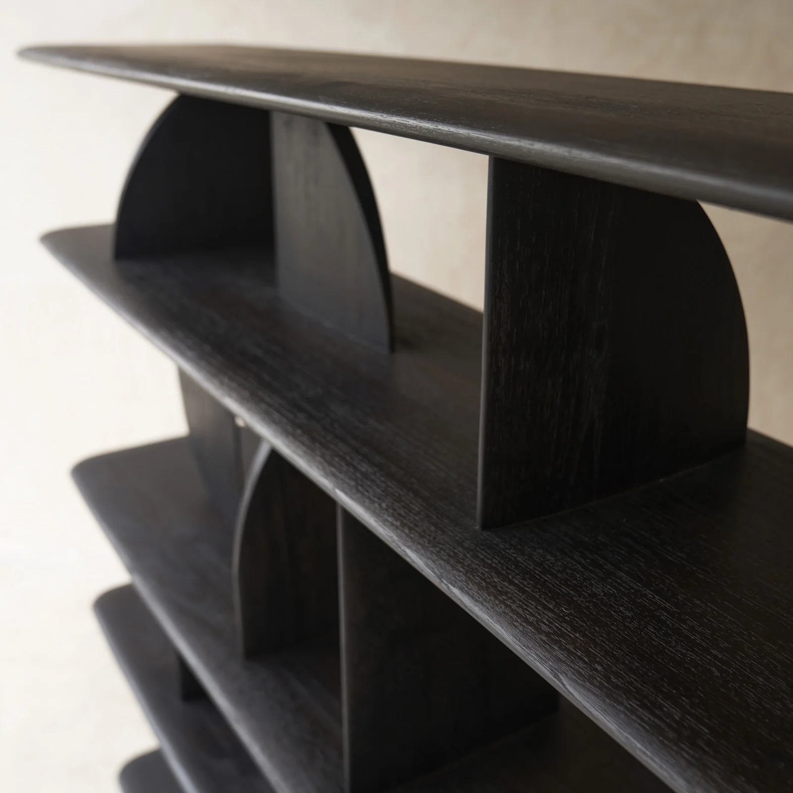 Geometric Rack | Teak Dark Stain - Image 2