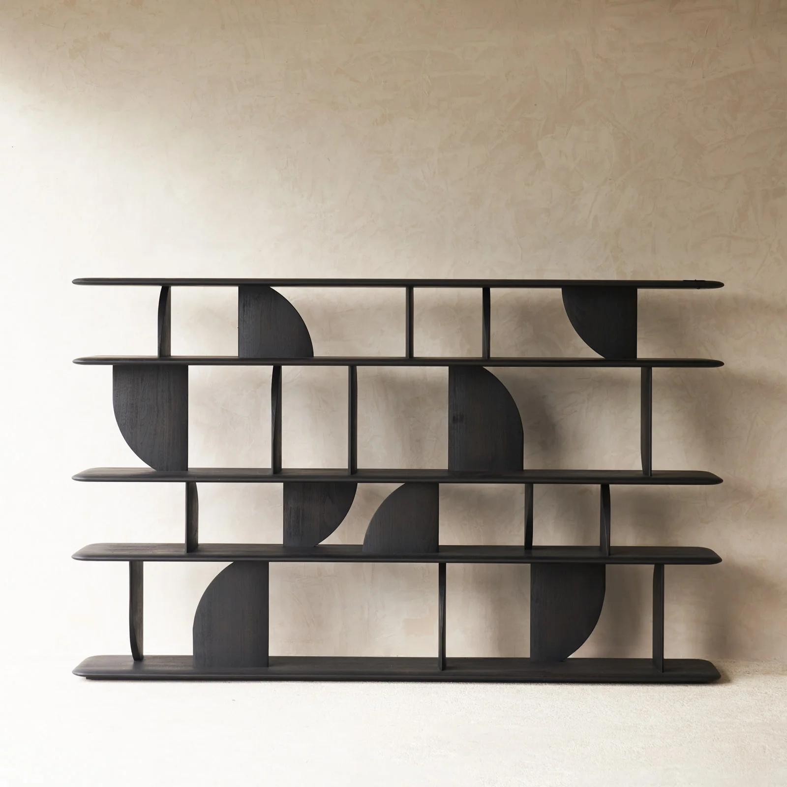 Geometric Rack | Teak Dark Stain - Image 5