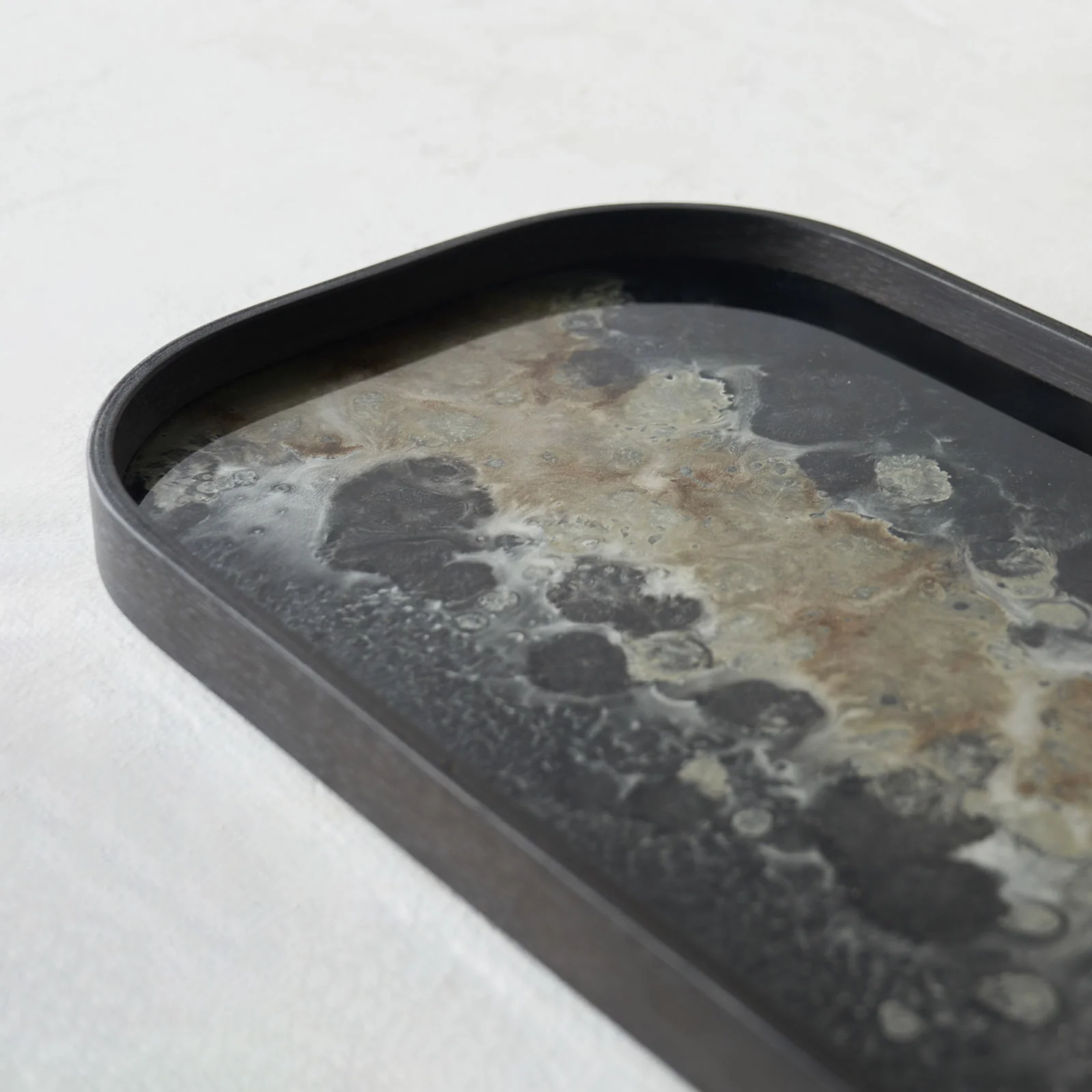Glass Valet Tray | Organic - Black - Image 3