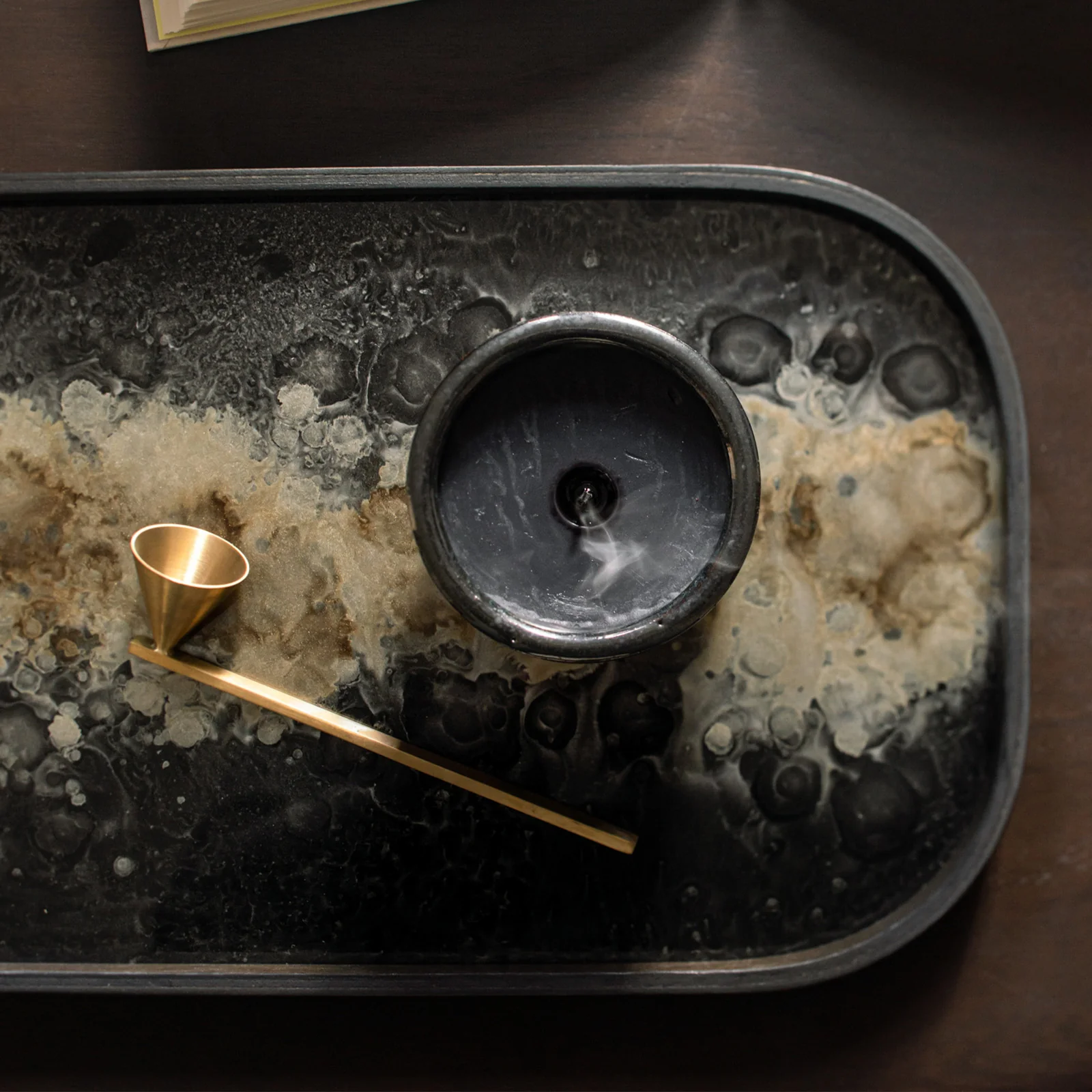 Glass Valet Tray | Organic - Black - Image 4
