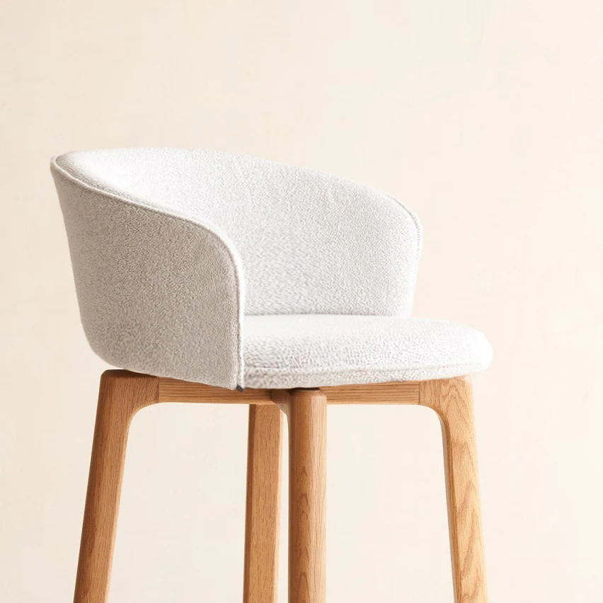 Glide Bar Stool | Bespoke Fabric - Image 2