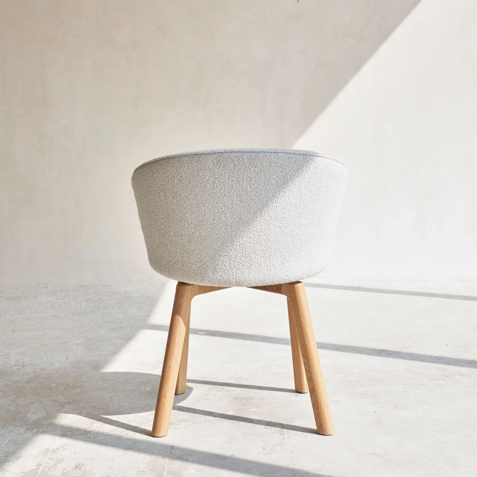 Glide Dining Chair | Oak - Bespoke Fabric - Image 6