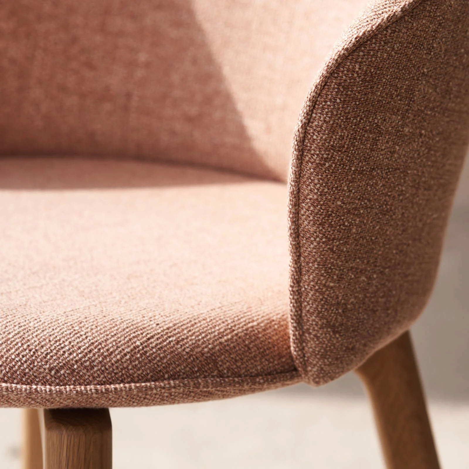 Glide Dining Chair | Oak - Bespoke Fabric - Image 9