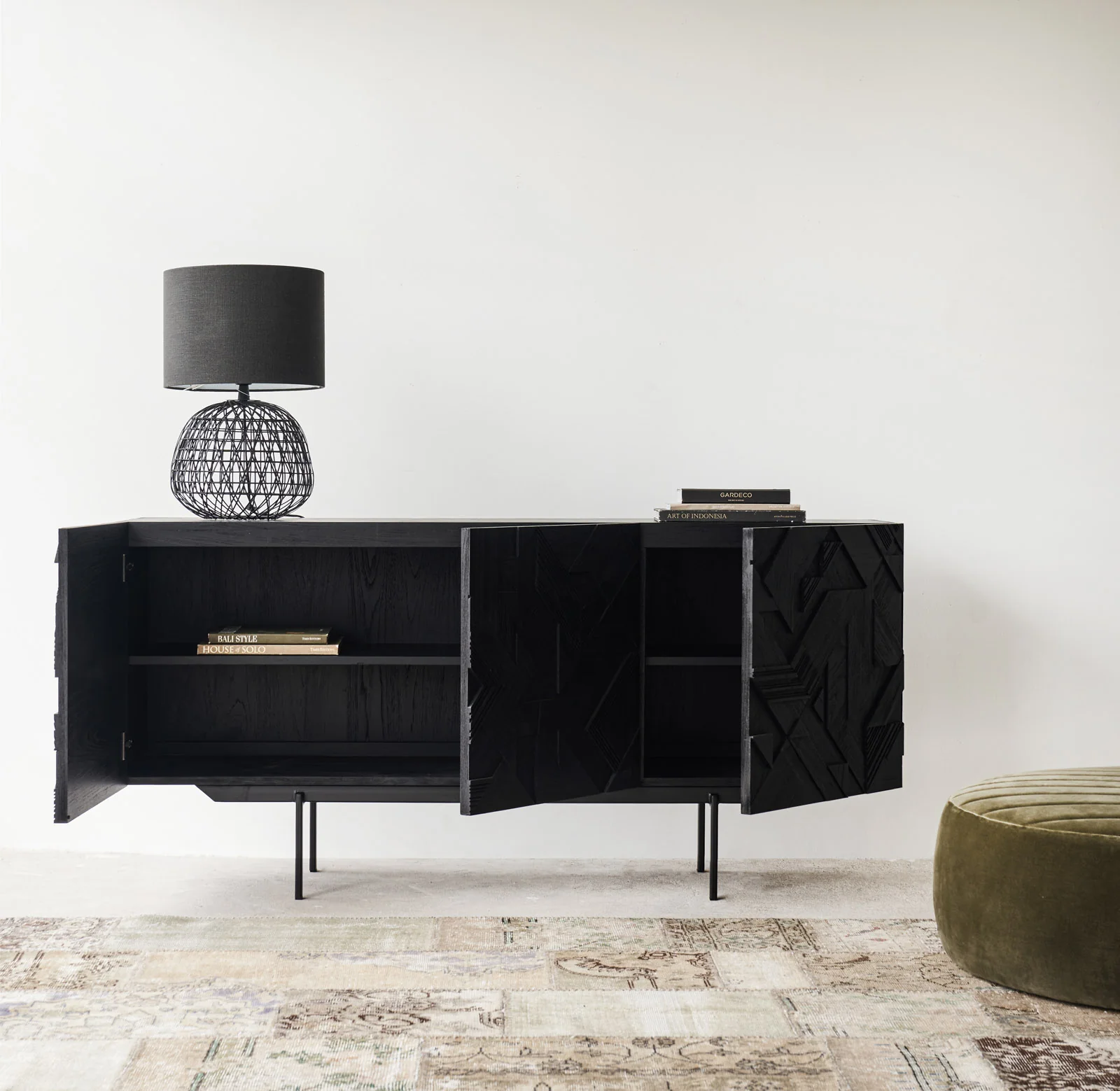 Graphic Sideboard | Teak (168cm) - Image 5