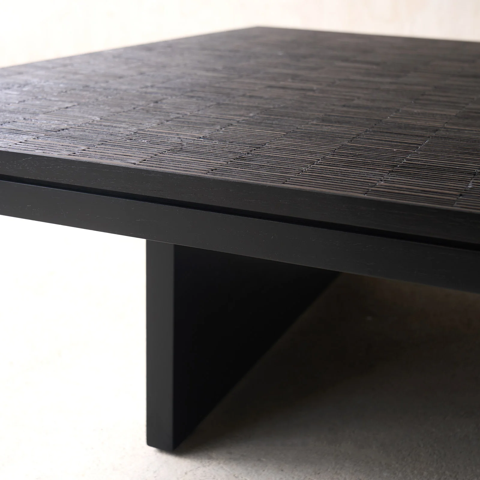 Grooves Coffee Table | Teak (140cm) - Image 2