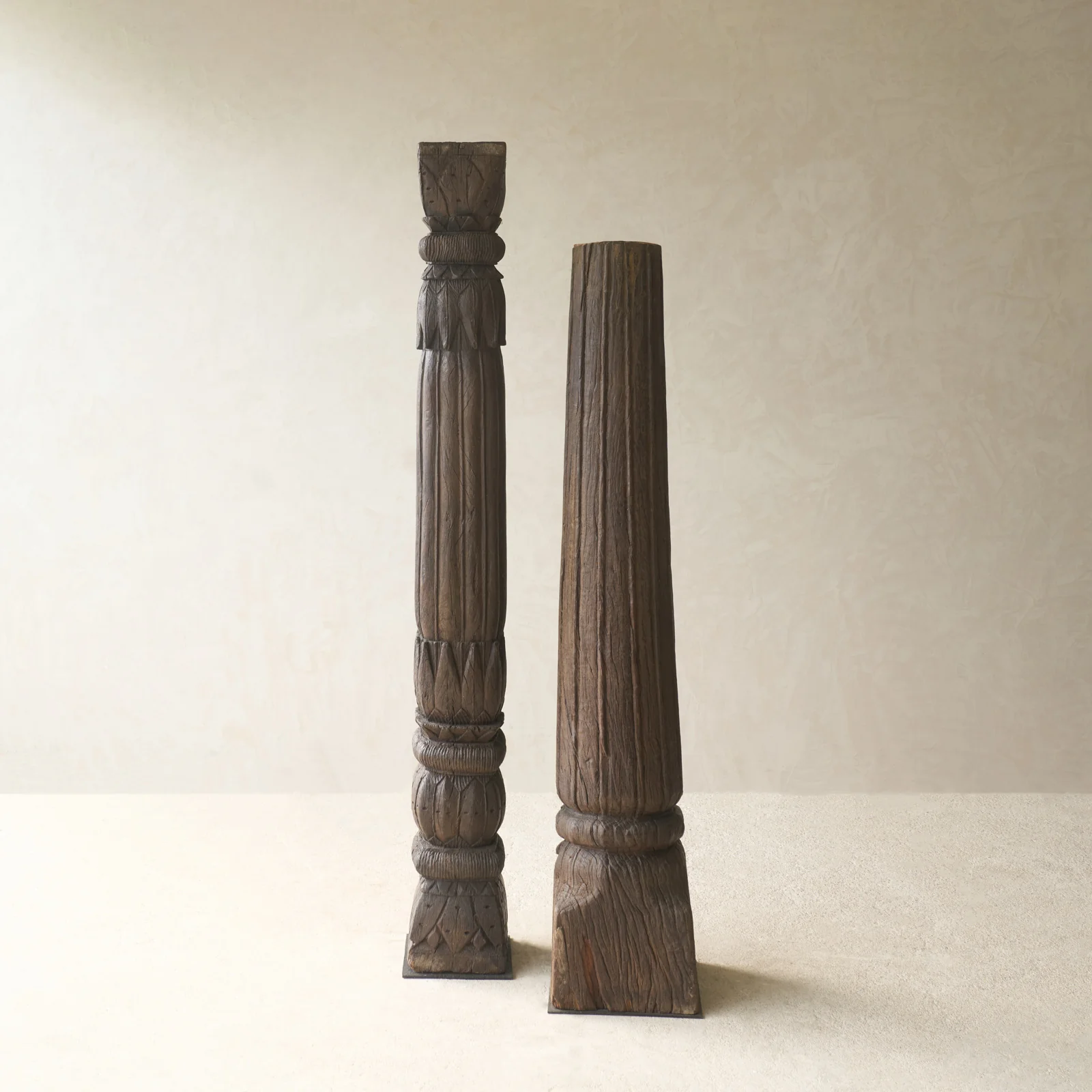 Hand Carved Teak Architectural Pillar - Image 2